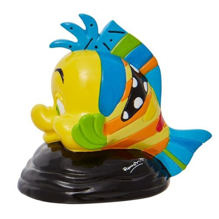 Figura Enesco Disney A Pequena Sereia Flounder estilo Britto (6009053)