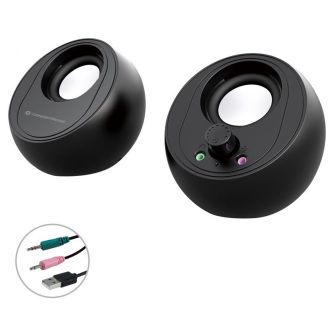 Conceptronic BJORN01B colunas de 2 vias Preto Sem fios e com fios 10 W