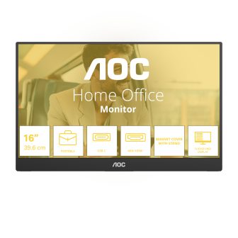 AOC 16T20E2 monitor o TV portátil Monitor portátil Negro 15,6" LED…
