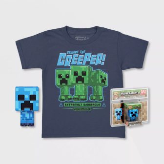 Pop & tee Minecraft Charged Creeper Funko + T-shirt size S