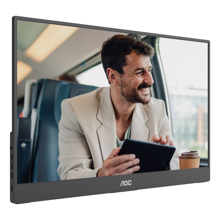 AOC 16T20E2 monitor ou TV portátil Monitor portátil Preto 15,6" LED…