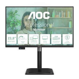 AOC 24P4CV ecrã para PC 23,8" 1920 x 1080 Pixéis Full HD LED Preto