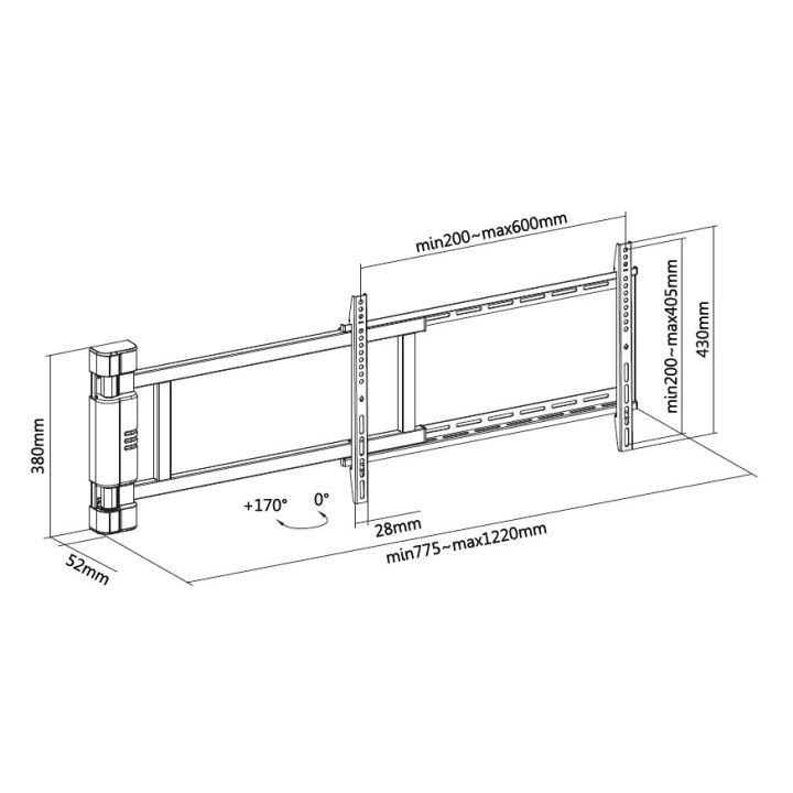 Equip Suporte rotativo motorizado para TV de 32"-75
