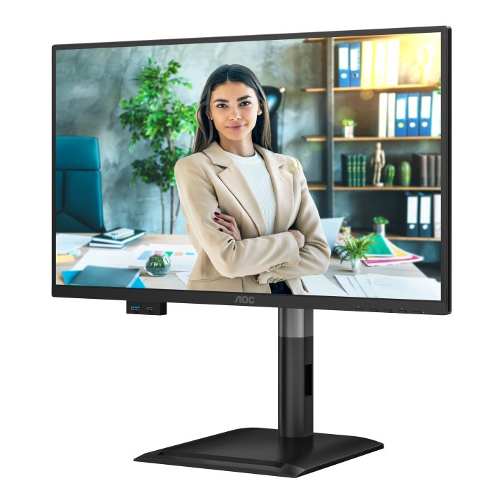 AOC 24P4CV PC Monitor 23.8" 1920 x 1080 Pixels Full HD LED Black