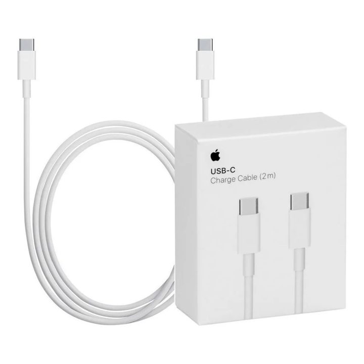 Cabo original Apple iPhone USB-C a USB-C-2 m-blanco (MLL82ZM/A)