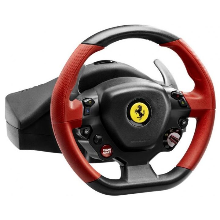 Thrustmaster Ferrari 458 Spider Preto, Vermelho USB Volante + Pedais…