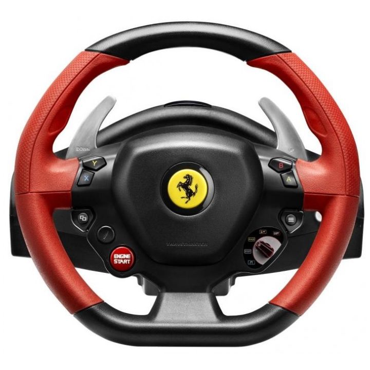 Thrustmaster Ferrari 458 Spider Preto, Vermelho USB Volante + Pedais…
