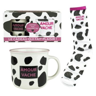 Caneca + meias Enesco Amour Vache (644253)