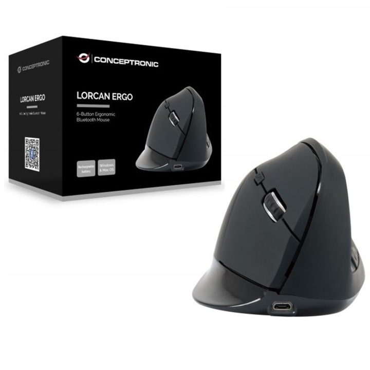 Conceptronic LORCAN03B Right-Handed Bluetooth Optical Office Mouse
