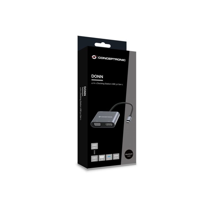 Conceptronic DONN16G Com Fios USB 3.2 Gen 1 (3.1 Gen 1) Type-C…