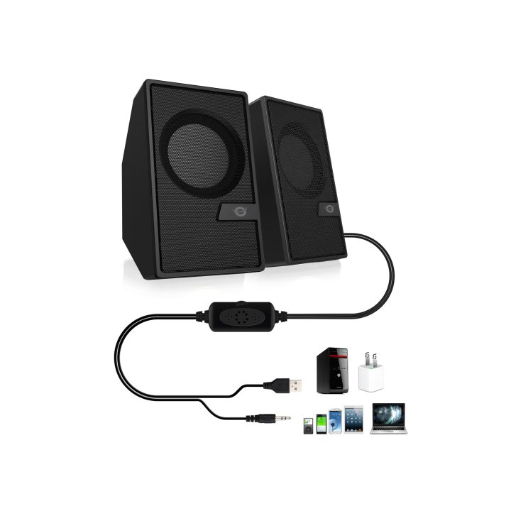Conceptronic BJORN02B altavoz De 2 vías Negro Inalámbrico y alámbrico…
