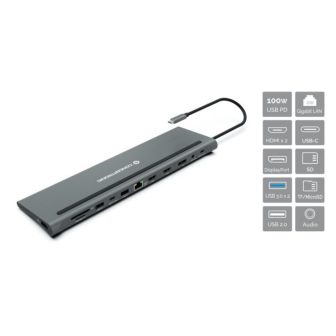 Conceptronic DONN17G Laptop Docking Station and Port Replicator Wired…