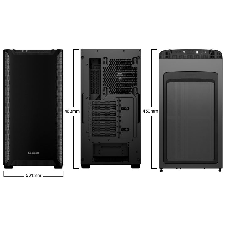 be quiet! PURE BASE 501 Black Midi Tower Preto