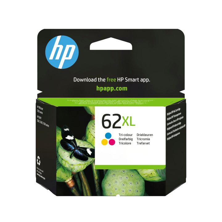 HP Original 62XL High Capacity Tri-Color Ink Cartridge