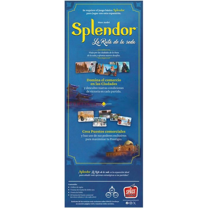 Asmodee Expansão do jogo de tabuleiro Splendor: A Rota da Seda…
