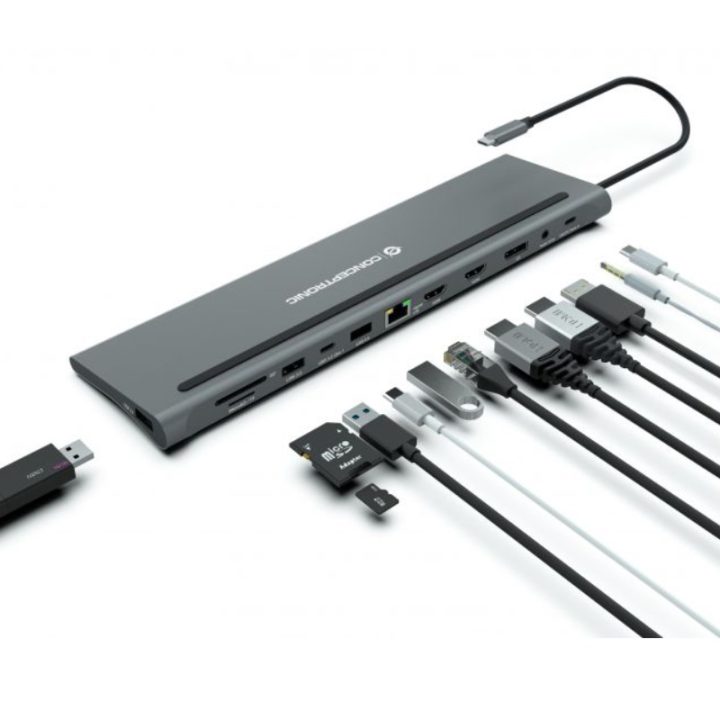 Conceptronic DONN17G base para portátil e replicador de portas Com…