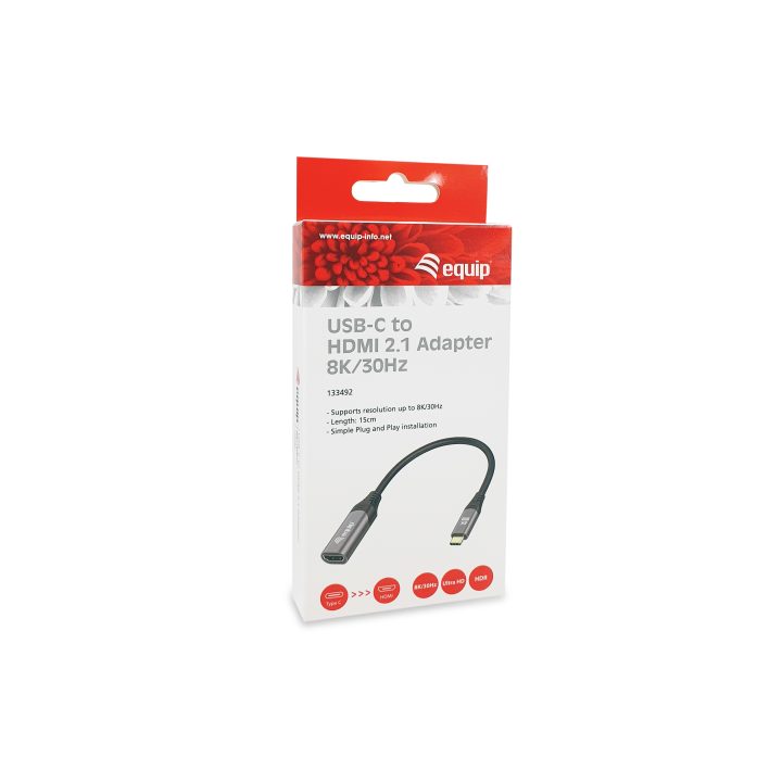 Equip USB-C to HDMI 2.1 Adapter, 8K/30Hz