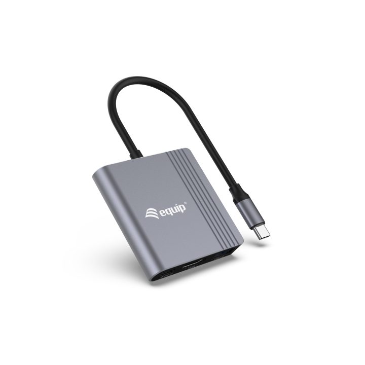 Equip Adaptador 3 em 1 USB-C para HDMI / USB-A / USB PD, 4K/60Hz…