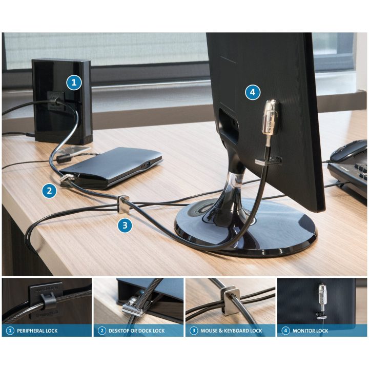 Kensington Kit de cadeados para computador de secretária e…