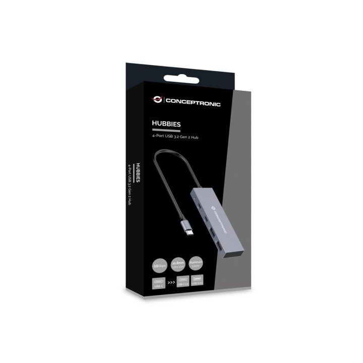 Conceptronic HUBBIES13G hub de interface USB 3.2 Gen 2 (3.1 Gen 2)…