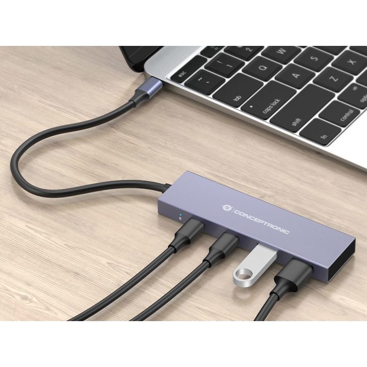 Conceptronic HUBBIES13G USB 3.2 Gen 2 (3.1 Gen 2) Type-C Interface…