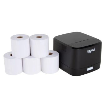 iggual TP EASY 58 Thermal Printer Kit + 5 Rolls