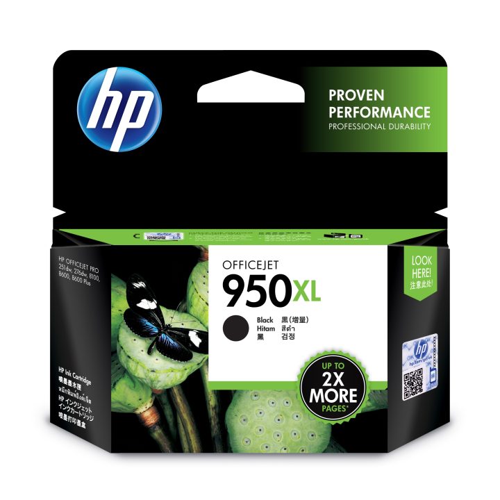 HP Cartucho de tinta original 950XL de alta capacidade preto