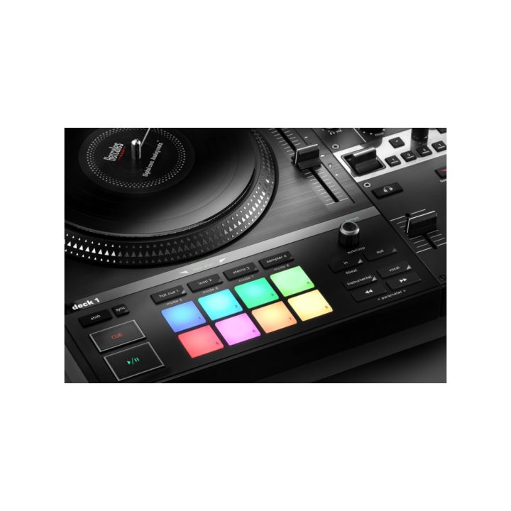Hercules INPULSE T7 DJ Controller with Vinyl Scratch Capability Black