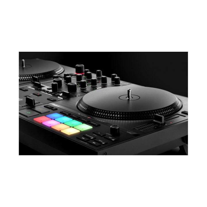 Hercules INPULSE T7 DJ Controller with Vinyl Scratch Capability Black