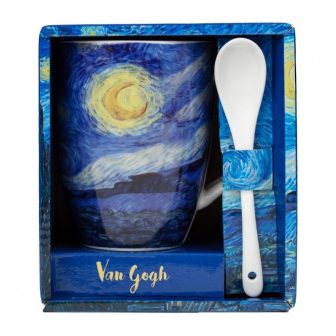 Taza con cuchara Enesco noche estrellada (523443)