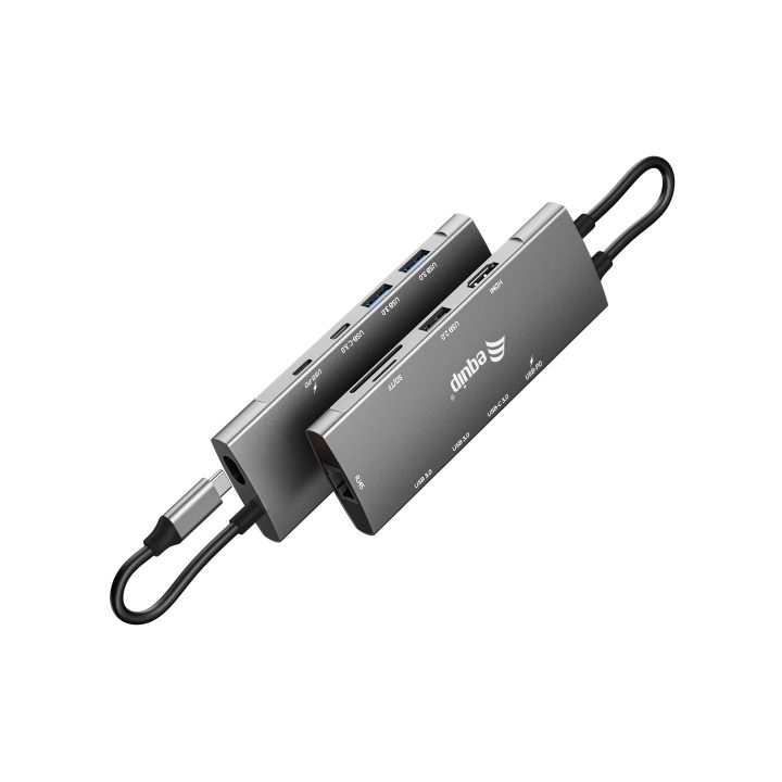 Equip USB-C 9-in-1 Multi-Function Adapter, HDMI 4K/60Hz, Gigabit LAN…