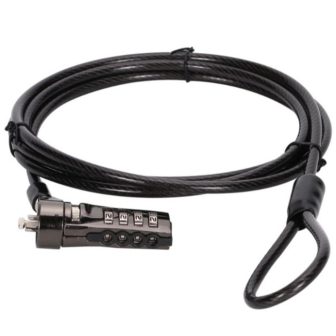 Conceptronic CUSTODIO01BS cabo antirroubo Preto 1,8 m