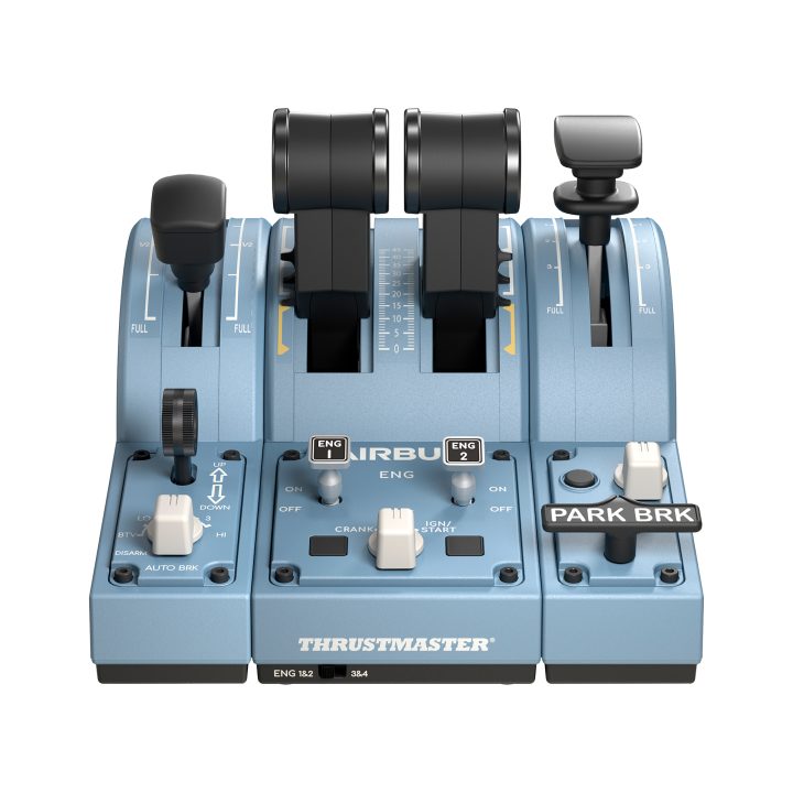 Thrustmaster TCA Quadrant Add-On Airbus Edition Blue Analog/Digital…
