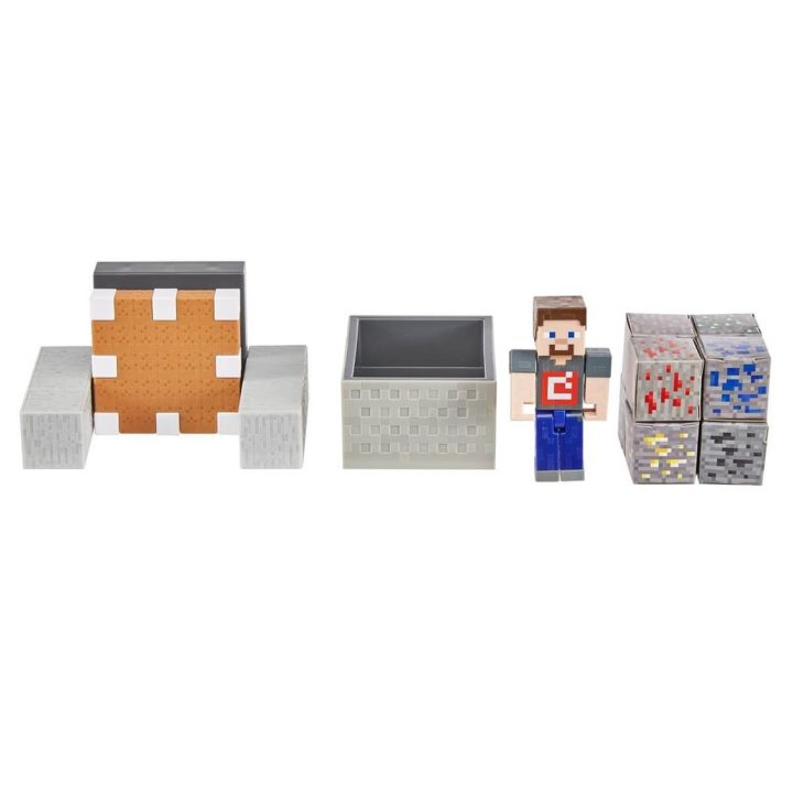 Figura Mattel Minecraft Vagoneta Explosiva Lança e Colide (GVL55)