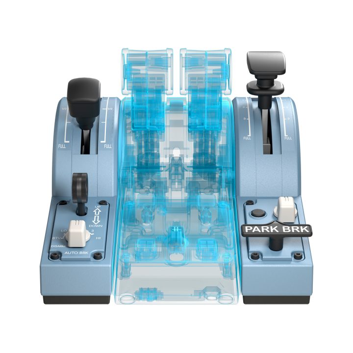 Thrustmaster TCA Quadrant Add-On Airbus Edition Azul Simulador de…