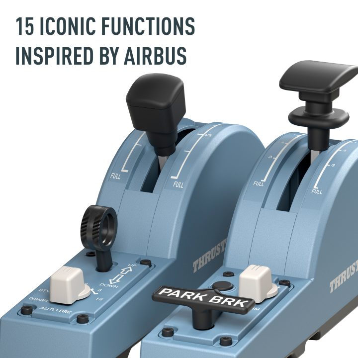 Thrustmaster TCA Quadrant Add-On Airbus Edition Blue Analog/Digital…