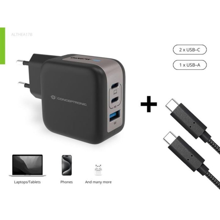 Conceptronic ALTHEA17B carregador de dispositivo móvel Universal…