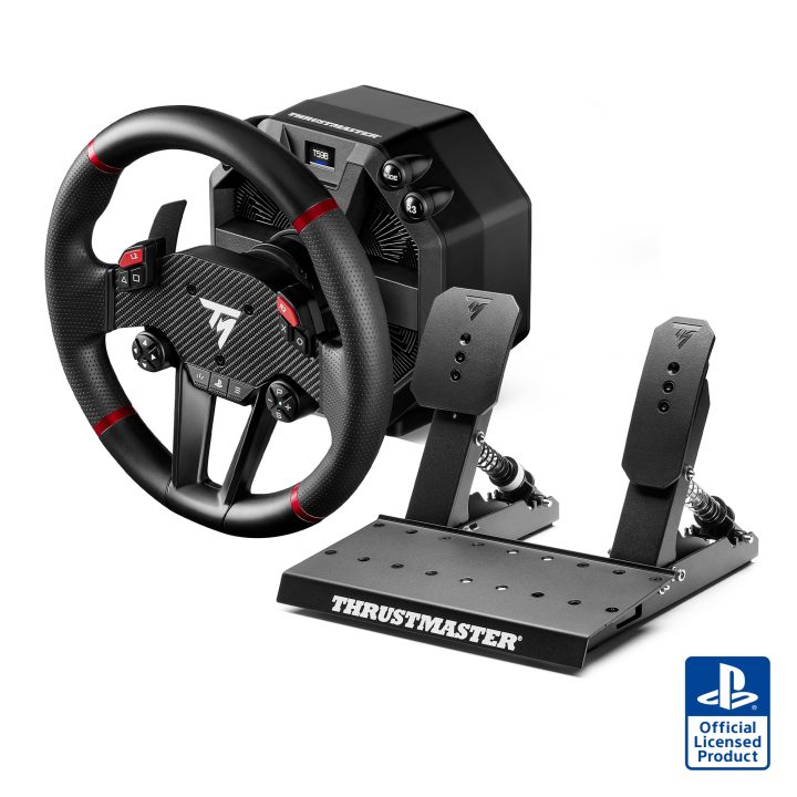 Thrustmaster T598-P Black, Red USB Steering Wheel + Analog/Digital…
