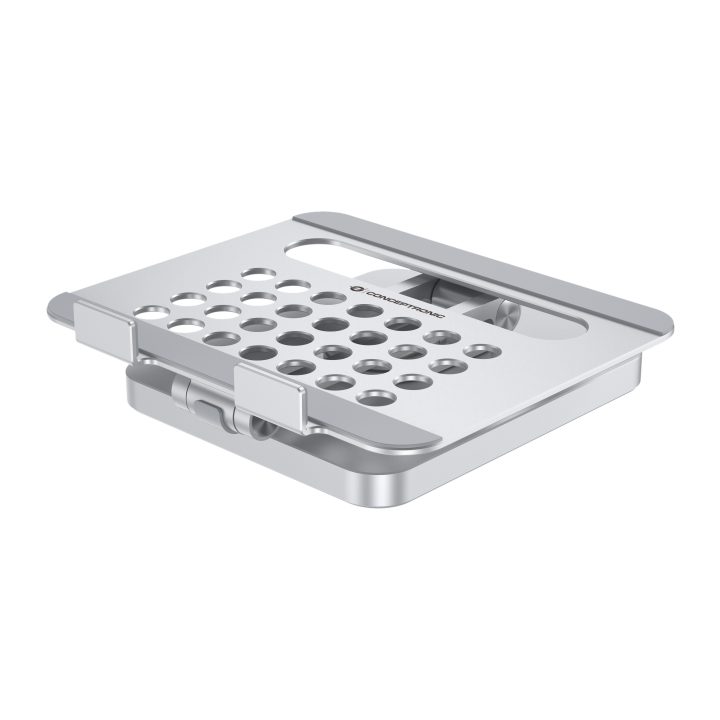 Conceptronic DONN26G silver tablet management cart