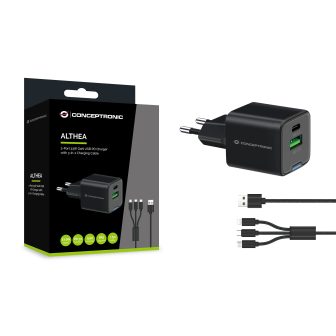 Conceptronic ALTHEA16B cargador de dispositivo móvil Universal Negro…