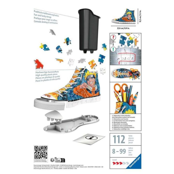 Puzzle 3d Ravensburger sneaker-naruto (11543)