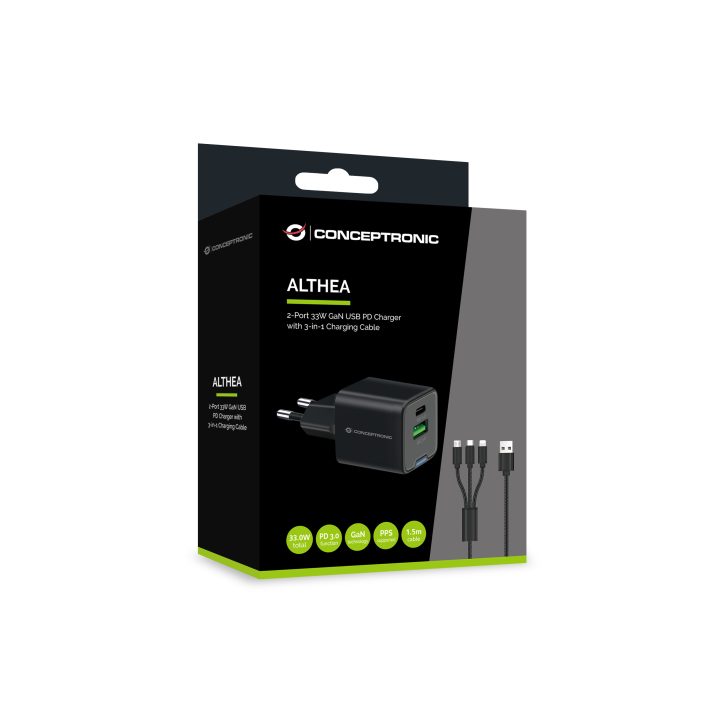 Conceptronic ALTHEA16B carregador de dispositivo móvel Universal…