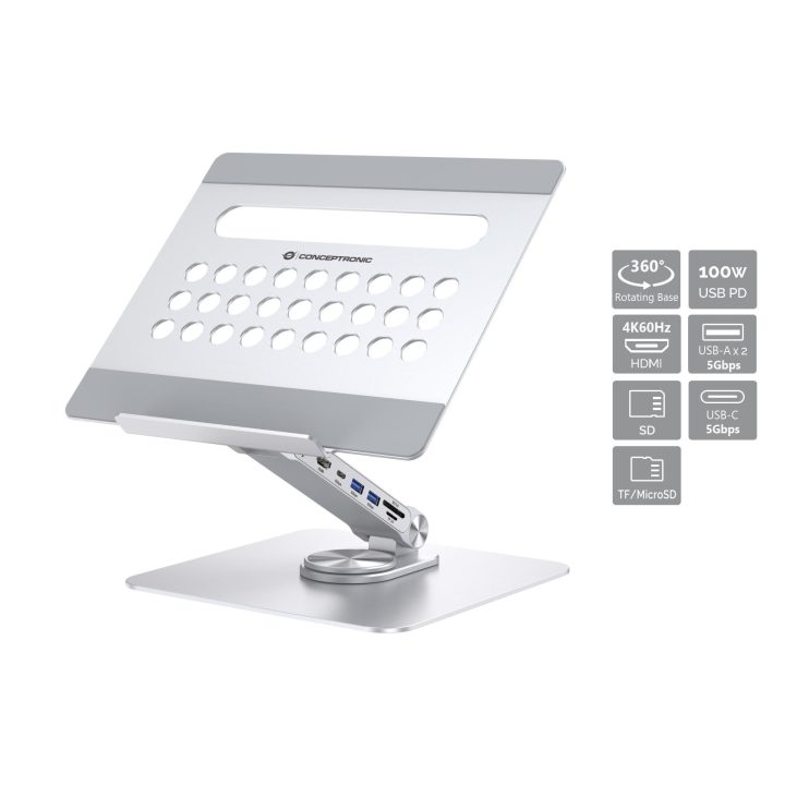 Conceptronic DONN27G Laptop Stand Silver