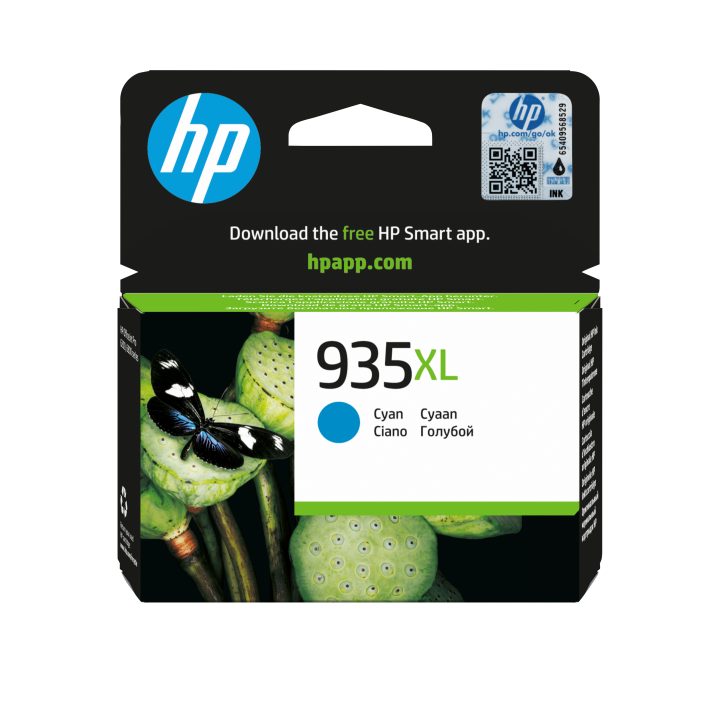 HP Cartucho de tinta original 935XL de alta capacidade ciano