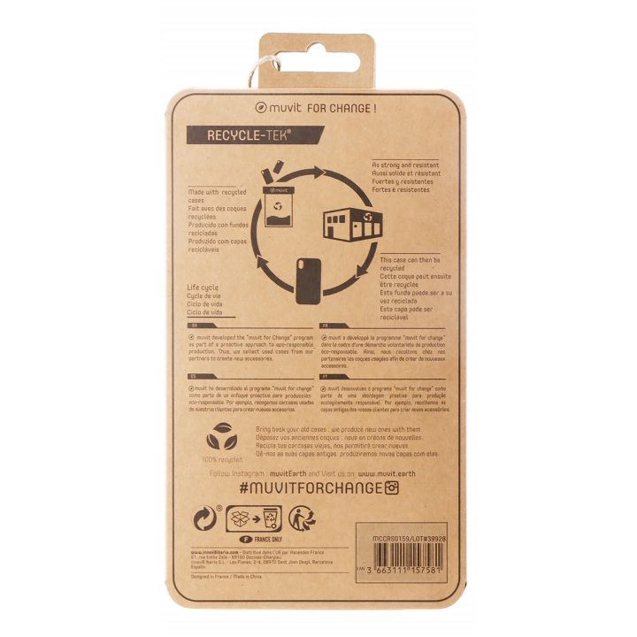 Capa Muvit recycletek para Apple iPhone 13 Pro transparente…