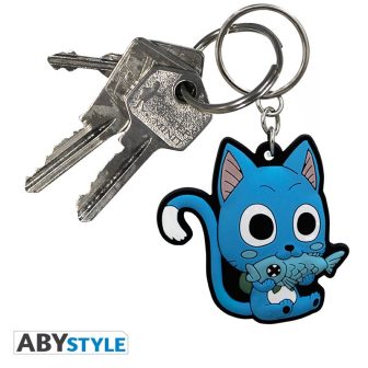 Chaveiro em PVC Abystyle Fairy Tail Happy (ABYKEY102)