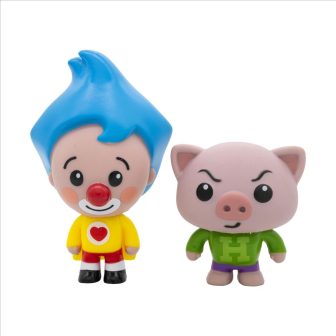 Bandai vermelho Pack de 2 figuras Plim Plim ginasta & Hoggie…