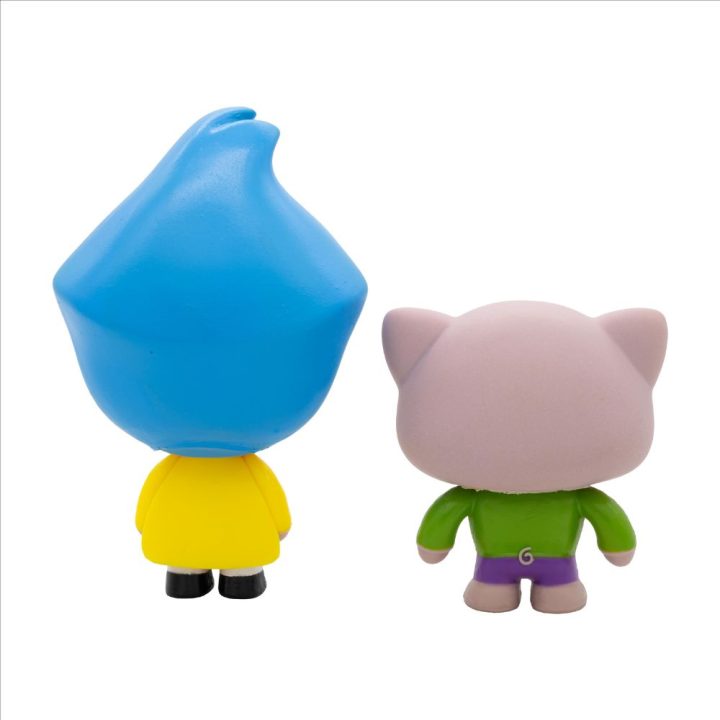 Bandai vermelho Pack de 2 figuras Plim Plim ginasta & Hoggie…