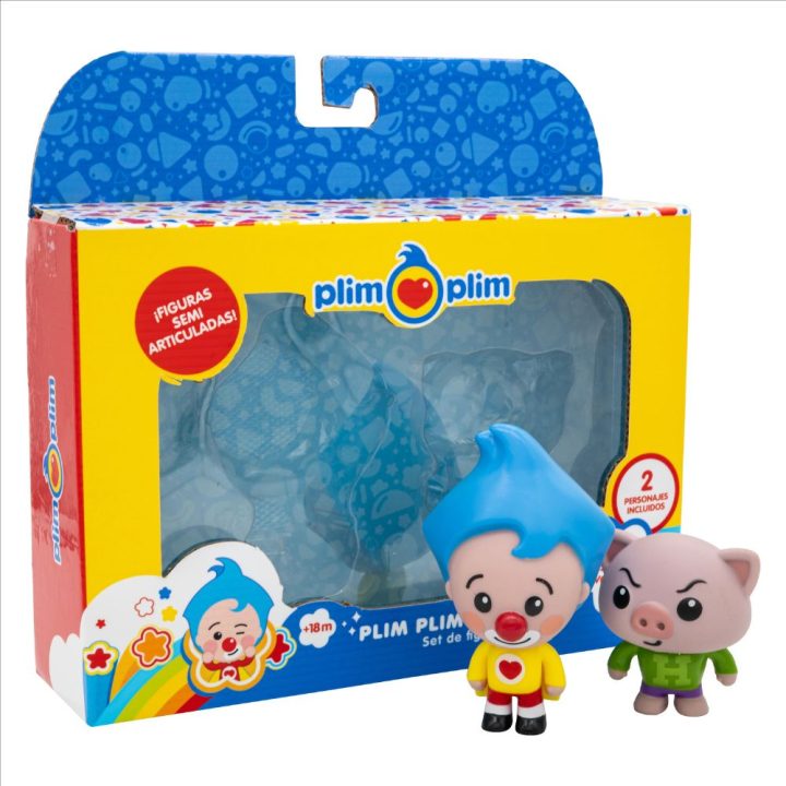 Bandai vermelho Pack de 2 figuras Plim Plim ginasta & Hoggie…