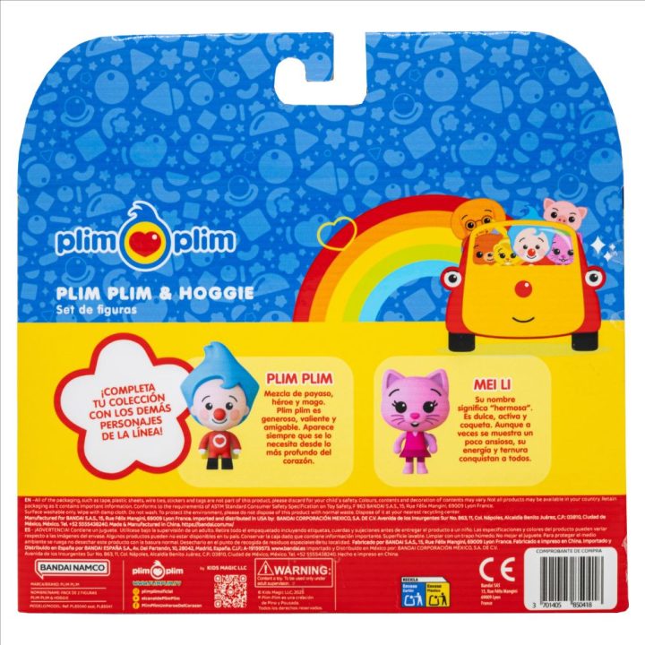 Bandai rojo Pack de 2 figuras de plimplim gimnasta & hoogie…